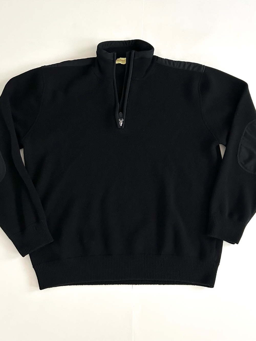 Judson Wade Quarter Zip Merino Wool Sweater - Size L - Mens
